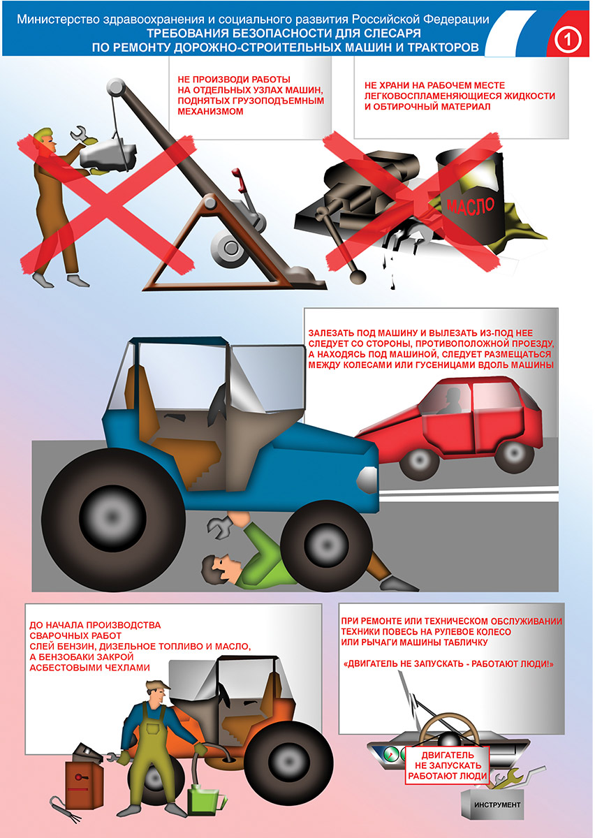 Требования безопасности при эксплуатации автомобилей тракторов